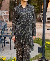 Motifz Black Lawn Suit (2 pcs)- Pakistani Designer Lawn Suits
