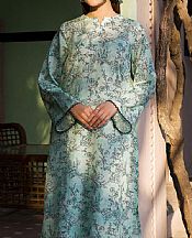 Motifz Pale Aqua Lawn Suit (2 pcs)- Pakistani Lawn Dress