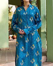Motifz Blue Lawn Suit (2 pcs)- Pakistani Lawn Dress