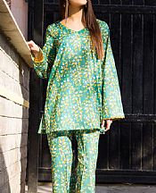 Motifz Pine Green Lawn Suit (2 pcs)- Pakistani Lawn Dress