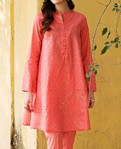 Motifz Carmine Pink Lawn Suit (2 pcs)- Pakistani Lawn Dress