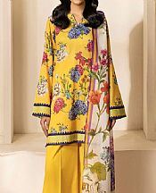 Motifz Golden Yellow Lawn Suit- Pakistani Designer Lawn Suits
