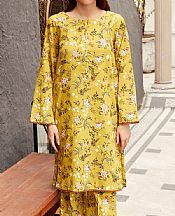 Motifz Golden Yellow Khaddar Suit (2 pcs)- Pakistani Winter Dress