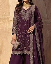 Motifz Wine Berry Chiffon Suit- Pakistani Chiffon Dress