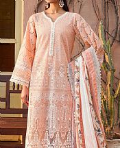 Motifz Peach Lawn Suit- Pakistani Designer Lawn Suits