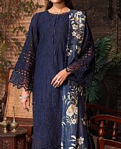 Motifz Navy Blue Lawn Suit- Pakistani Designer Lawn Suits