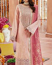 Motifz Oriental Pink Jacquard Suit- Pakistani Designer Chiffon Suit