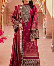 Motifz Crimson Jacquard Suit- Pakistani Chiffon Dress