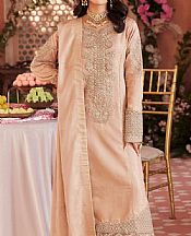 Motifz Peach Jacquard Suit- Pakistani Designer Chiffon Suit