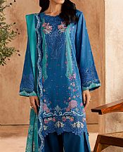 Denim Blue Lawn Suit