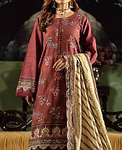 Motifz Wine Khaddar Suit- Pakistani Winter Clothing