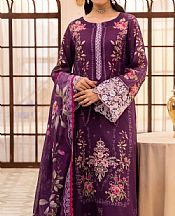 Motifz Purple Lawn Suit- Pakistani Lawn Dress