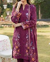 Motifz Plum Lawn Suit- Pakistani Designer Lawn Suits