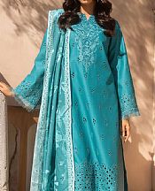 Motifz Dark Turquoise Lawn Suit- Pakistani Designer Lawn Suits