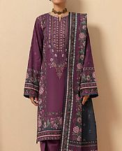 Motifz Mauve Khaddar Suit- Pakistani Winter Dress
