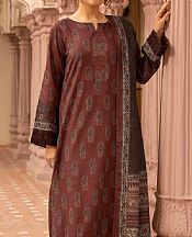 Motifz Sanguine Brown Khaddar Suit- Pakistani Winter Clothing