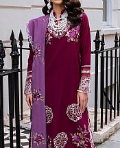 Mushq Crimson Linen Suit- Pakistani Winter Dress