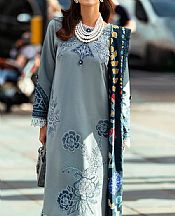 Bluish Grey Karandi Suit