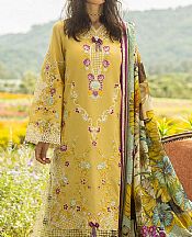 Mushq Yellow Lawn Suit- Pakistani Lawn Dress