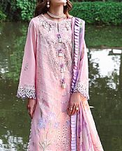 Mushq Pale Pink Lawn Suit- Pakistani Designer Lawn Suits