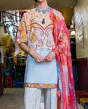 Cadet Blue Lawn Suit
