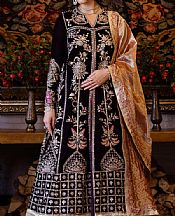 Mushq Egg Plant Velvet Suit- Pakistani Winter Clothing
