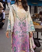 Mushq Ivory/Lilac Lawn Suit- Pakistani Lawn Dress