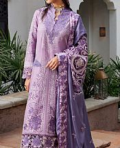 Mushq Lavender Sateen Suit- Pakistani Winter Dress
