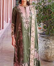 Mushq Pistachio Green Sateen Suit- Pakistani Winter Clothing