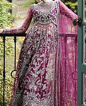 Mushq Purple Net Suit- Pakistani Designer Chiffon Suit