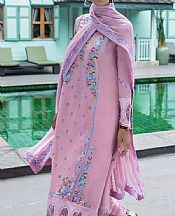 Mushq Lilac Raw Silk Suit- Pakistani Chiffon Dress