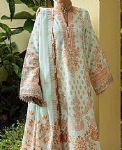 Mushq Light Blue Lawn Suit- Pakistani Lawn Dress