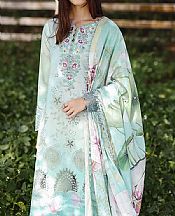 Mushq Pale Aqua Lawn Suit- Pakistani Lawn Dress