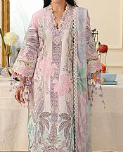 Mushq Ivory/Pink Lawn Suit- Pakistani Lawn Dress