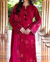 Mushq Crimson Karandi Suit- Pakistani Winter Dress