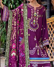 Mushq Plum Karandi Suit- Pakistani Winter Dress