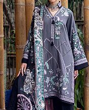 Mushq Grey Karandi Suit- Pakistani Winter Dress