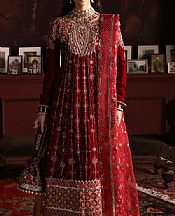 Mushq Maroon Velvet Suit- Pakistani Winter Clothing