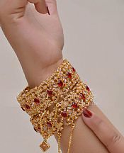 Women Bangles - Golden/Maroon