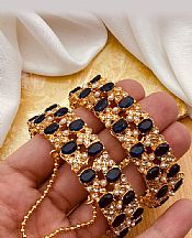 Women Bangles - Golden/Blue