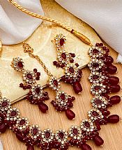 Necklace - Maroon