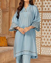 Baby Blue Lawn Suit (2 Pcs)- Pakistani Designer Lawn Dress
