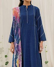 Nishat Blue Yarn Dyed Suit- Pakistani Winter Clothing