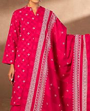 Nishat Pink Khaddar Suit- Pakistani Winter Dress