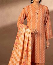 Nishat Peach Khaddar Suit- Pakistani Winter Clothing