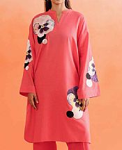 Nishat Pink Dobby Suit (2 pcs)- Pakistani Lawn Dress