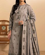Nishat Grey Jacquard Suit (2 pcs)- Pakistani Designer Lawn Suits