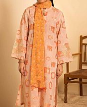 Nishat Peach Jacquard Suit- Pakistani Lawn Dress