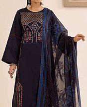 Nishat Deep Blue Jacquard Suit- Pakistani Designer Lawn Suits