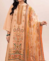 Nishat Peach Jacquard Suit- Pakistani Designer Lawn Suits